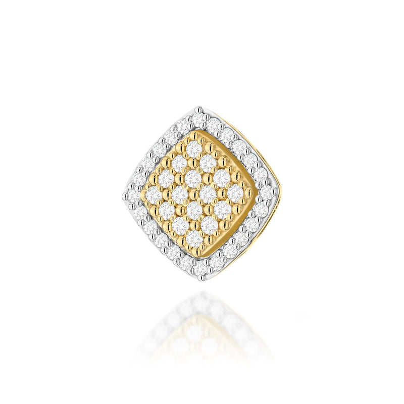 Pandantiv Aur 14K cu Diamante Naturale 0.28 ct — Aur galben