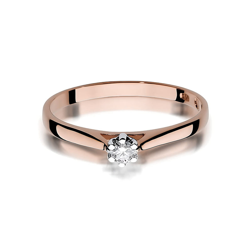 Inel Aur 14K cu Diamant de Laborator 0.10 ct, imaginea 6 din 12