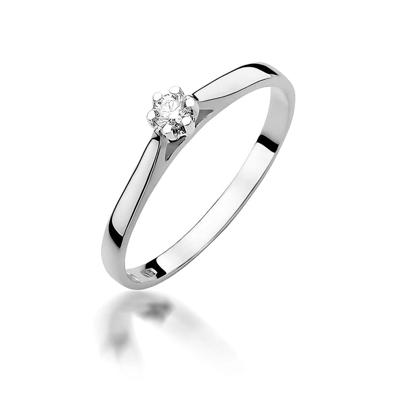 Inel Aur 14K cu Diamant de Laborator 0.10 ct, imaginea 9 din 12