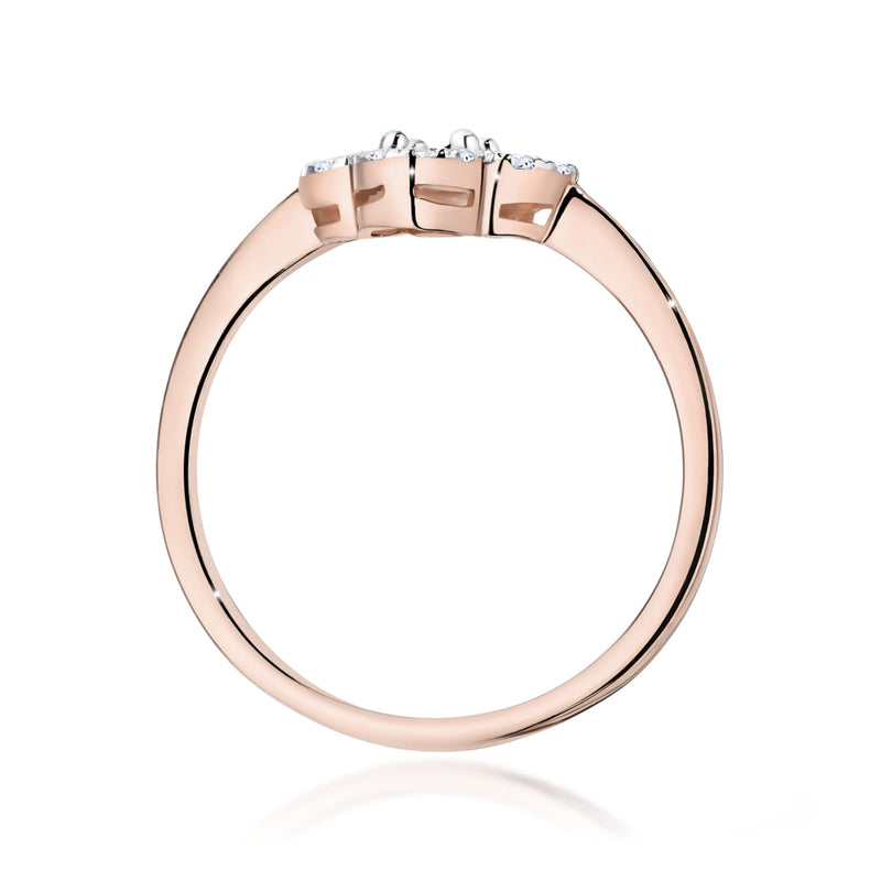 Inel Aur 14K cu Diamante Naturale 0.13 ct, imaginea 7 din 12