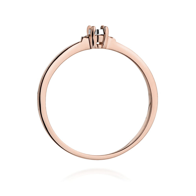 Inel Aur 14K cu Diamante Naturale 0.02 ct, imaginea 7 din 12