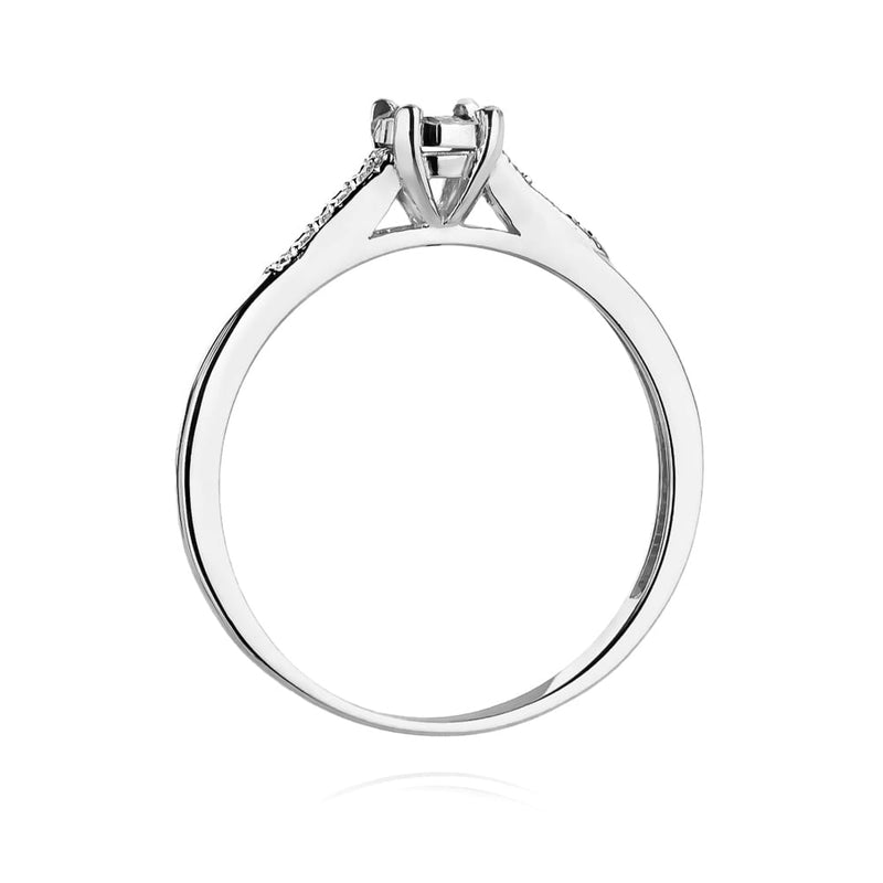 Inel Aur 14K cu Diamante Naturale 0.11 ct, imaginea 11 din 12