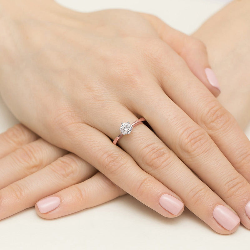 Inel Aur 14K cu Diamant Natural 0.50 ct, imaginea 8 din 12