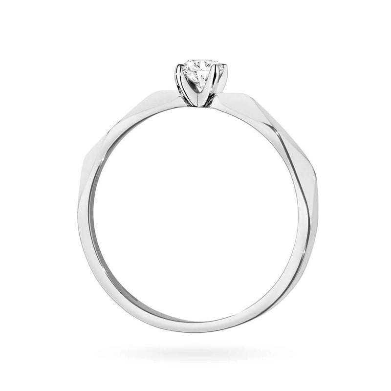 Inel Aur 14K cu Diamant Natural 0.10 ct, imaginea 11 din 12