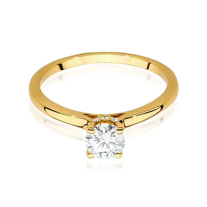 Inel Aur 14K cu Diamante Naturale 0.56 ct, imaginea 2 din 9