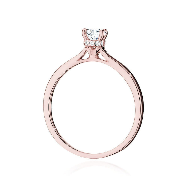 Inel Aur 14K cu Diamante Naturale 0.56 ct, imaginea 6 din 9