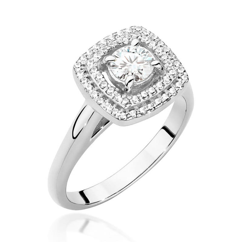 Inel Aur 14K cu Diamante Naturale 0.68 ct, imaginea 7 din 9