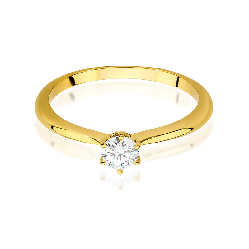 Inel Aur 14K cu Diamant Natural 0.40 ct, imaginea 2 din 9