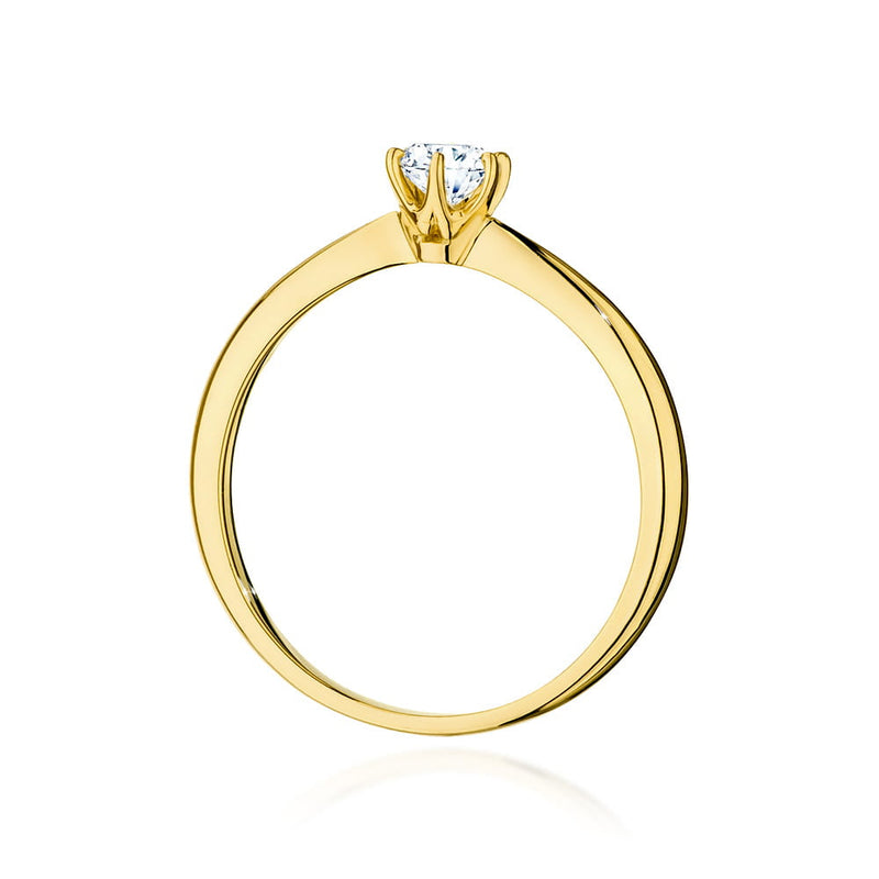 Inel Aur 14K cu Diamant Natural 0.40 ct, imaginea 3 din 9