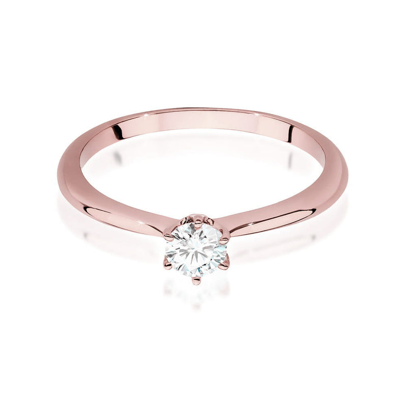 Inel Aur 14K cu Diamant Natural 0.40 ct, imaginea 5 din 9