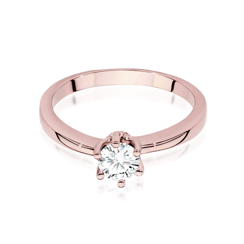 Inel Aur 14K cu Diamant Natural 0.40 ct, imaginea 5 din 9