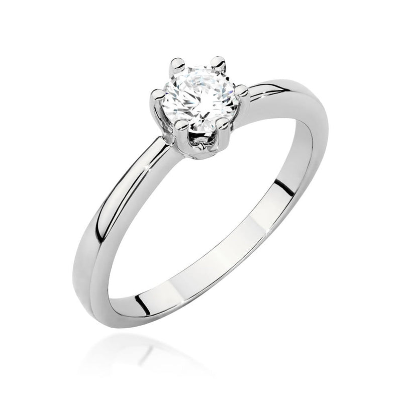 Inel Aur 14K cu Diamant Natural 0.40 ct, imaginea 7 din 9