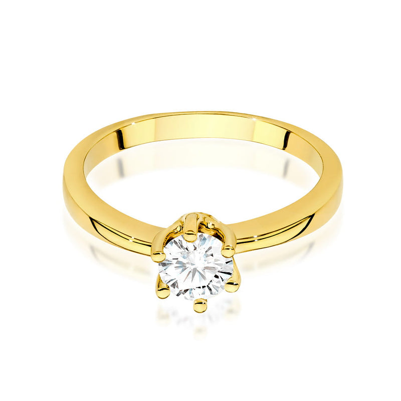 Inel Aur 14K cu Diamant Natural 0.50 ct, imaginea 2 din 9