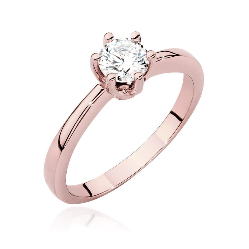 Inel Aur 14K cu Diamant Natural 0.50 ct, imaginea 4 din 9