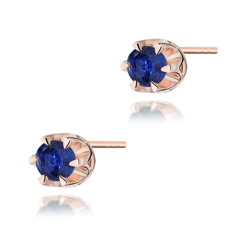 Cercei Aur 14K cu Safir 0.15 ct, imaginea 3 din 6
