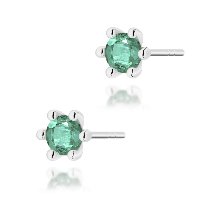 Cercei Aur 14K cu Smarald 0.30 ct, imaginea 7 din 9