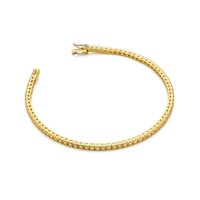 Bratara Aur 14K cu Diamante Naturale 1.07 ct — Aur galben