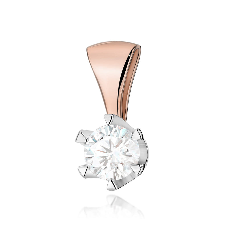 Pandantiv Aur 14K cu Diamant Natural 1.00 ct, imaginea 3 din 6