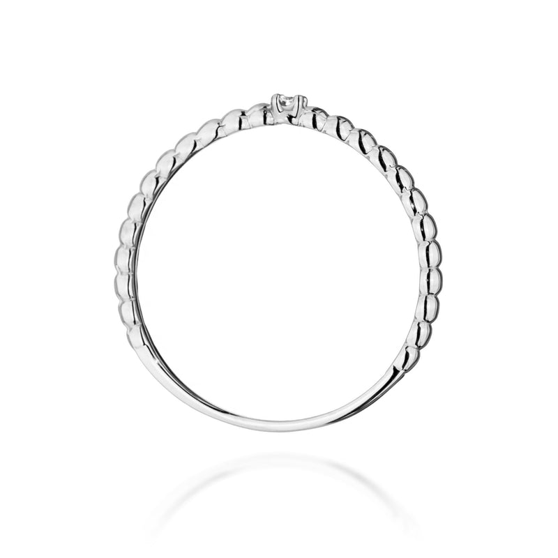 Inel Aur 14K cu Diamant Natural 0.02 ct, imaginea 11 din 12