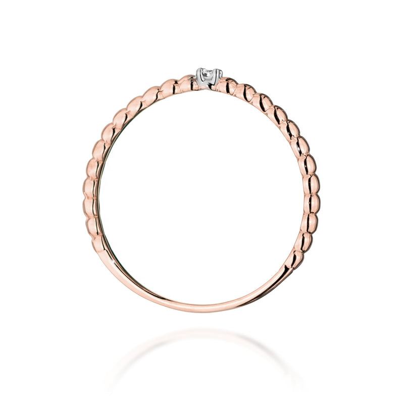 Inel Aur 14K cu Diamant Natural 0.02 ct, imaginea 7 din 12