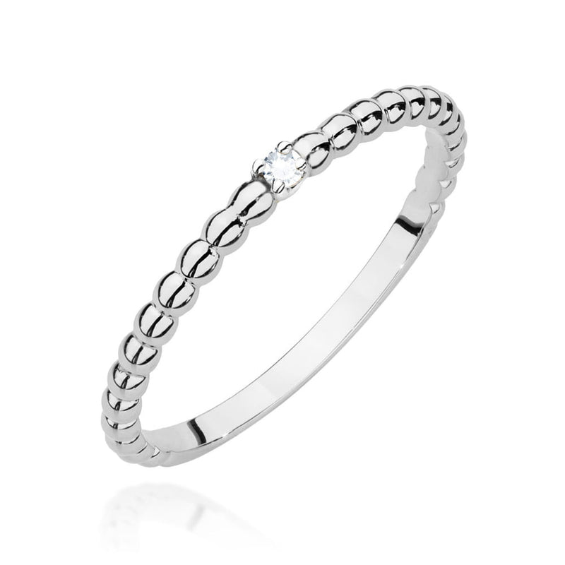 Inel Aur 14K cu Diamant Natural 0.02 ct, imaginea 9 din 12