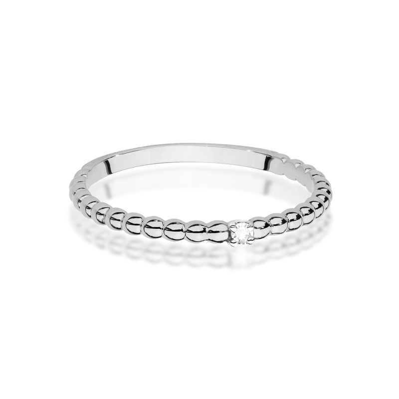 Inel Aur 14K cu Diamant Natural 0.02 ct, imaginea 10 din 12