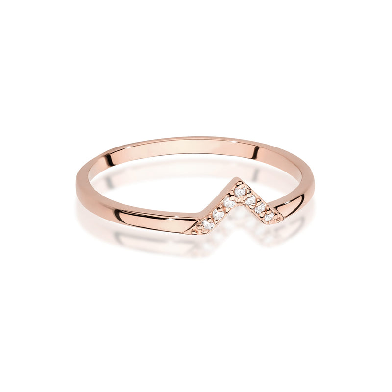 Inel Aur 14K cu Diamante Naturale 0.04 ct, imaginea 6 din 12