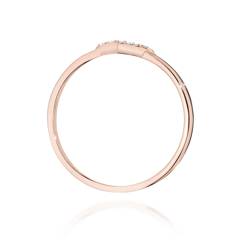 Inel Aur 14K cu Diamante Naturale 0.04 ct, imaginea 7 din 12
