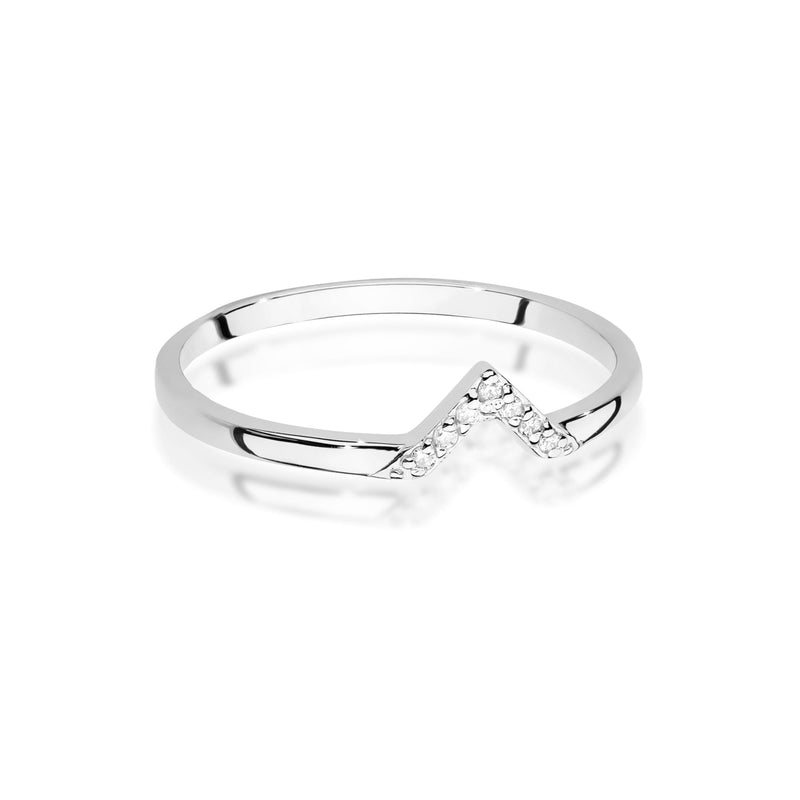 Inel Aur 14K cu Diamante Naturale 0.04 ct, imaginea 10 din 12