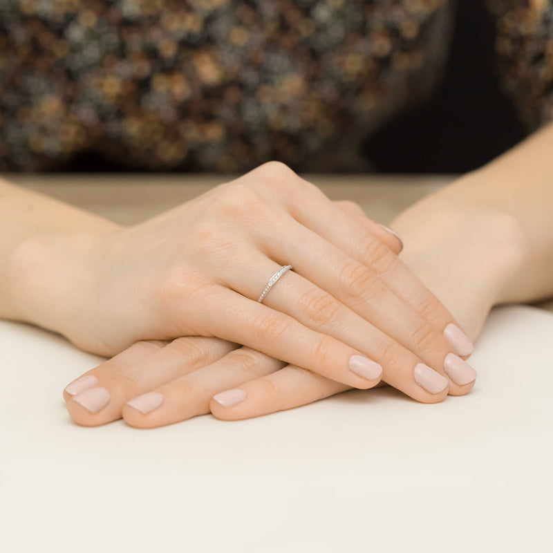 Inel Aur 14K cu Diamante Naturale 0.04 ct, imaginea 12 din 12