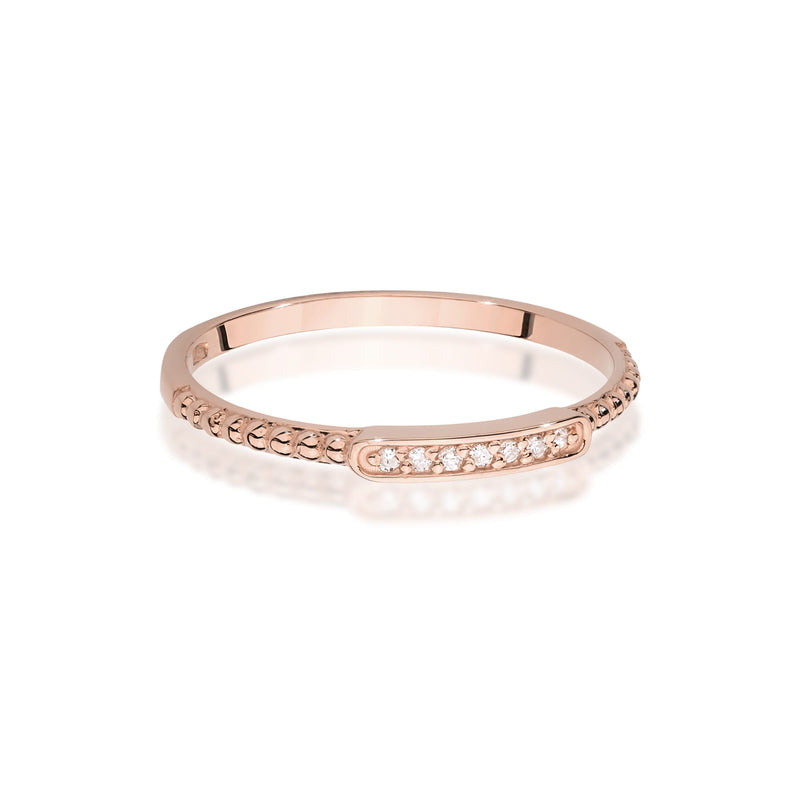 Inel Aur 14K cu Diamante Naturale 0.04 ct, imaginea 6 din 12