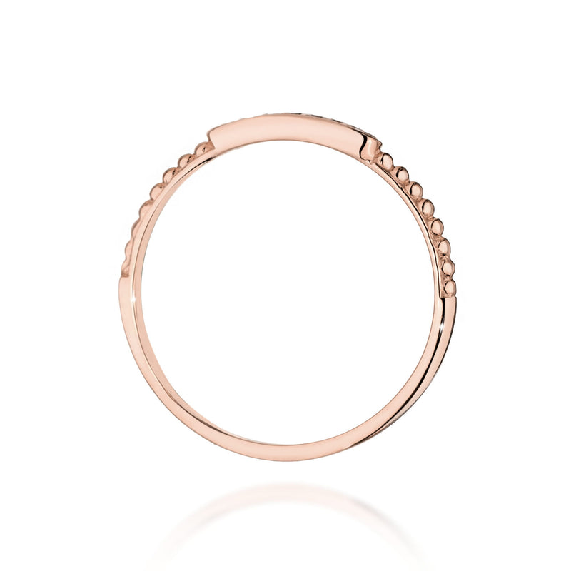 Inel Aur 14K cu Diamante Naturale 0.04 ct, imaginea 7 din 12