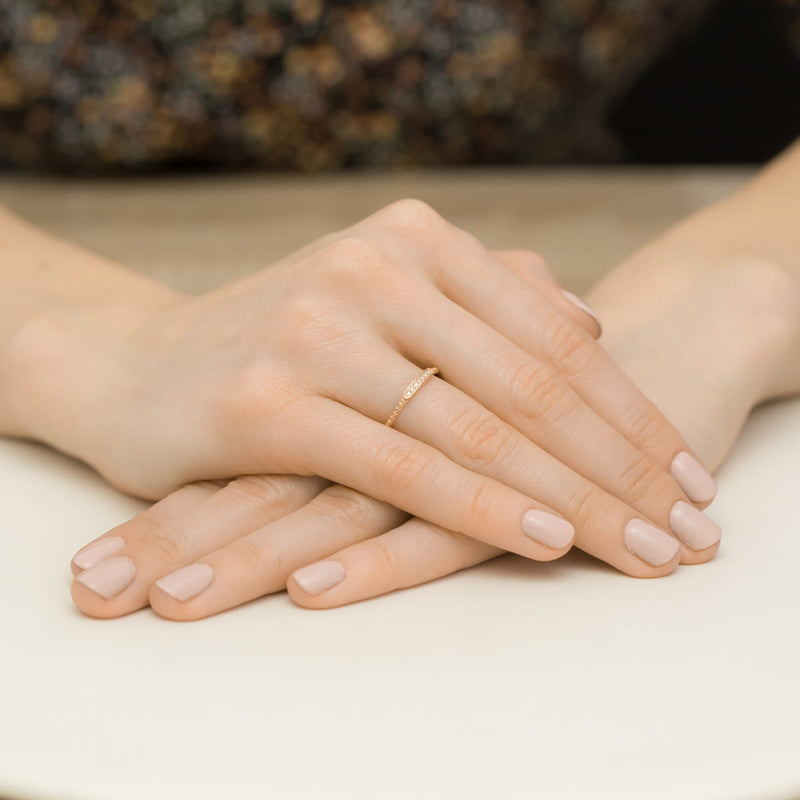 Inel Aur 14K cu Diamante Naturale 0.04 ct, imaginea 8 din 12