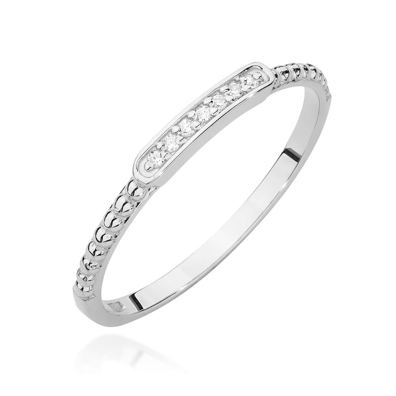 Inel Aur 14K cu Diamante Naturale 0.04 ct, imaginea 9 din 12