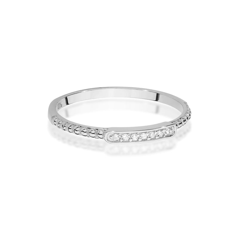 Inel Aur 14K cu Diamante Naturale 0.04 ct, imaginea 10 din 12