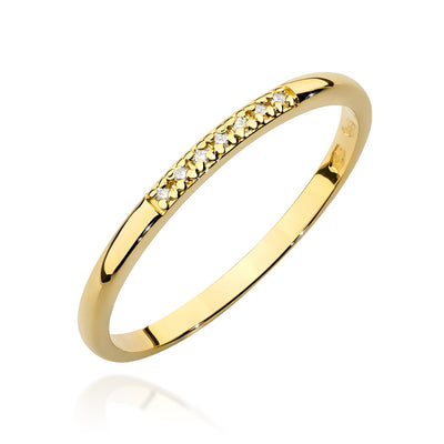 Inel Aur 14K cu Diamante Naturale 0.04 ct