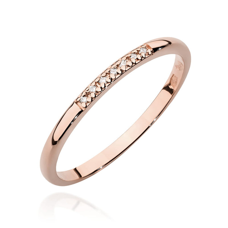 Inel Aur 14K cu Diamante Naturale 0.04 ct, imaginea 5 din 12