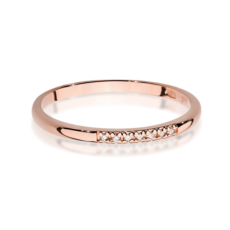 Inel Aur 14K cu Diamante Naturale 0.04 ct, imaginea 6 din 12