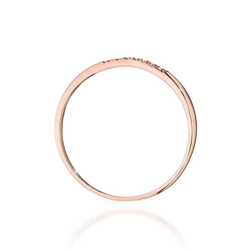 Inel Aur 14K cu Diamante Naturale 0.04 ct, imaginea 7 din 12