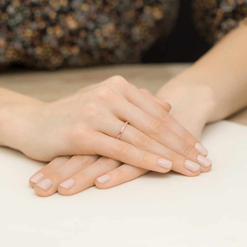 Inel Aur 14K cu Diamante Naturale 0.04 ct, imaginea 8 din 12