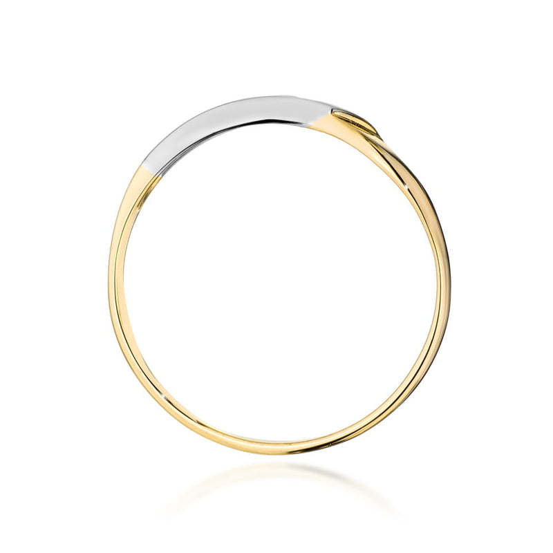 Inel Aur 14K cu Diamant Natural 0.04 ct, imaginea 3 din 12