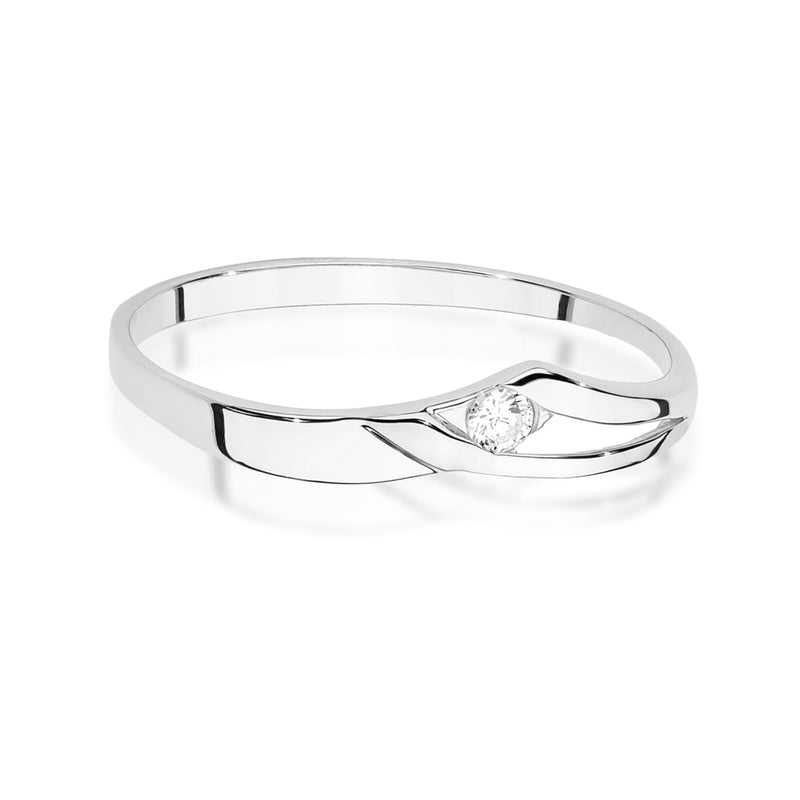Inel Aur 14K cu Diamant Natural 0.04 ct, imaginea 10 din 12