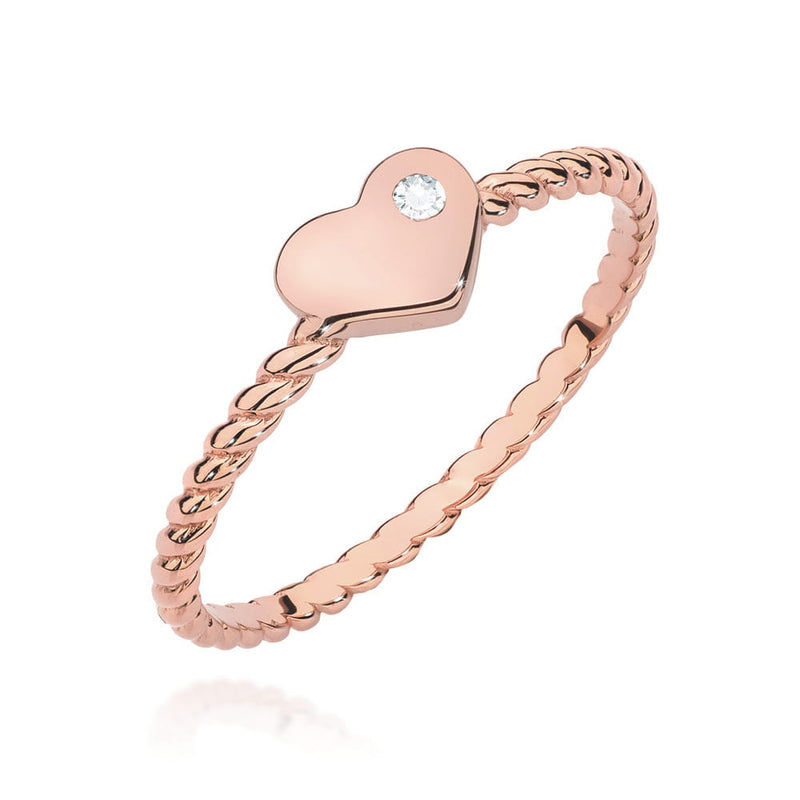 Inel Aur 14K cu Diamant Natural 0.03 ct, imaginea 5 din 12