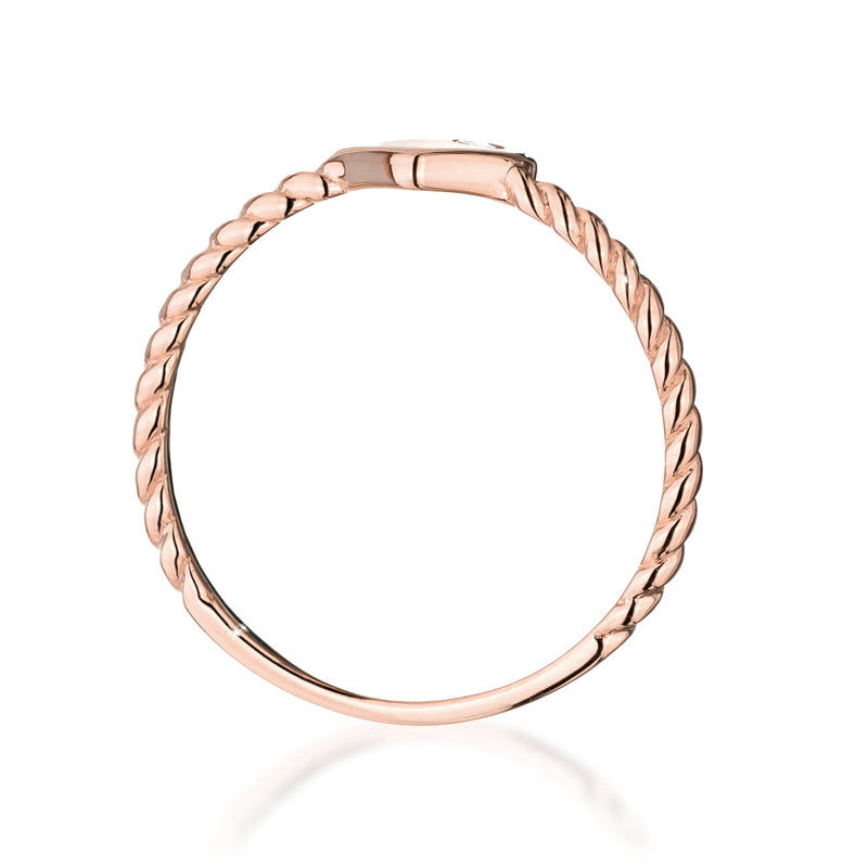 Inel Aur 14K cu Diamant Natural 0.03 ct, imaginea 7 din 12