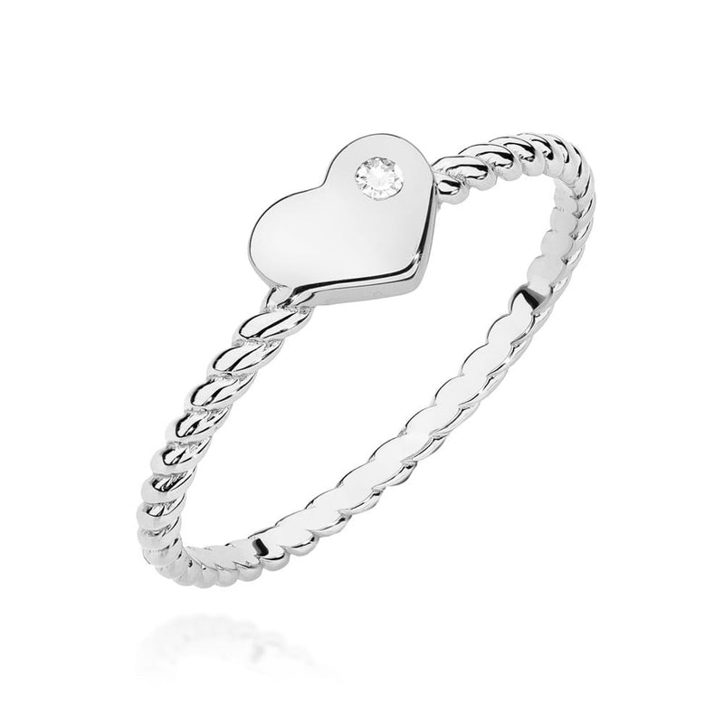Inel Aur 14K cu Diamant Natural 0.03 ct, imaginea 9 din 12