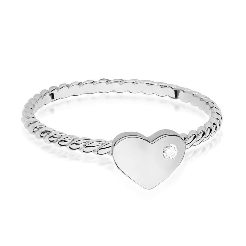 Inel Aur 14K cu Diamant Natural 0.03 ct, imaginea 10 din 12