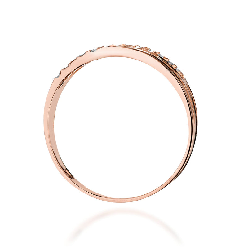 Inel Aur 14K cu Diamante Naturale 0.15 ct, imaginea 7 din 12