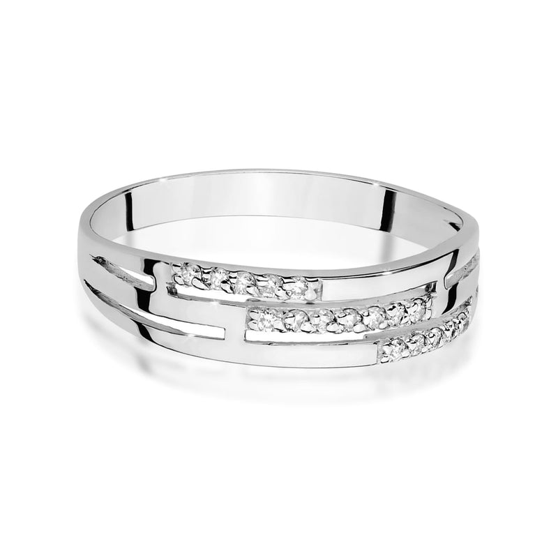 Inel Aur 14K cu Diamante Naturale 0.15 ct, imaginea 10 din 12