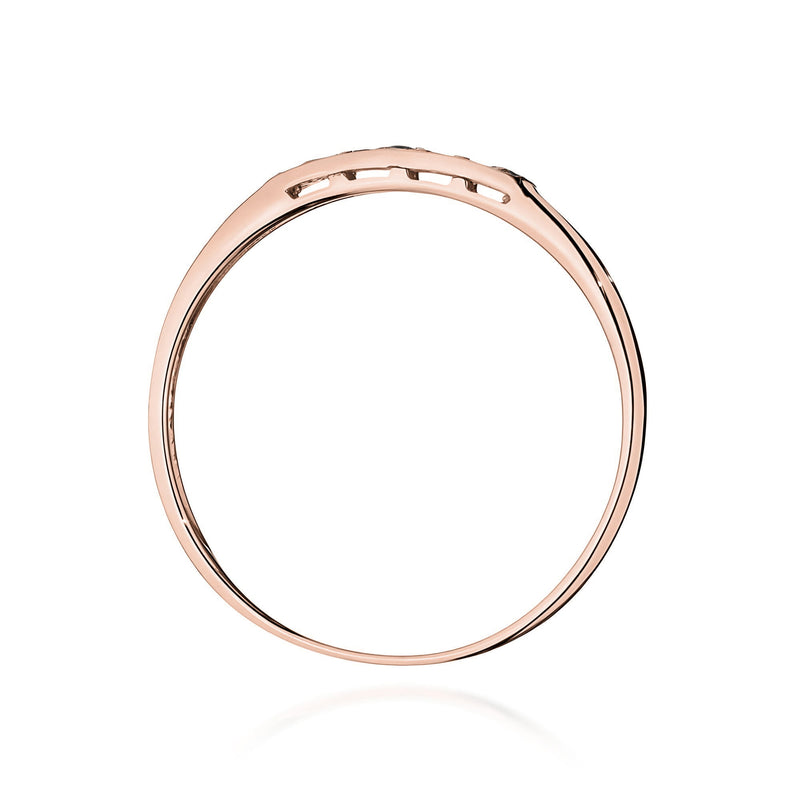 Inel Aur 14K cu Diamante Naturale Negre 0.22 ct, imaginea 7 din 12