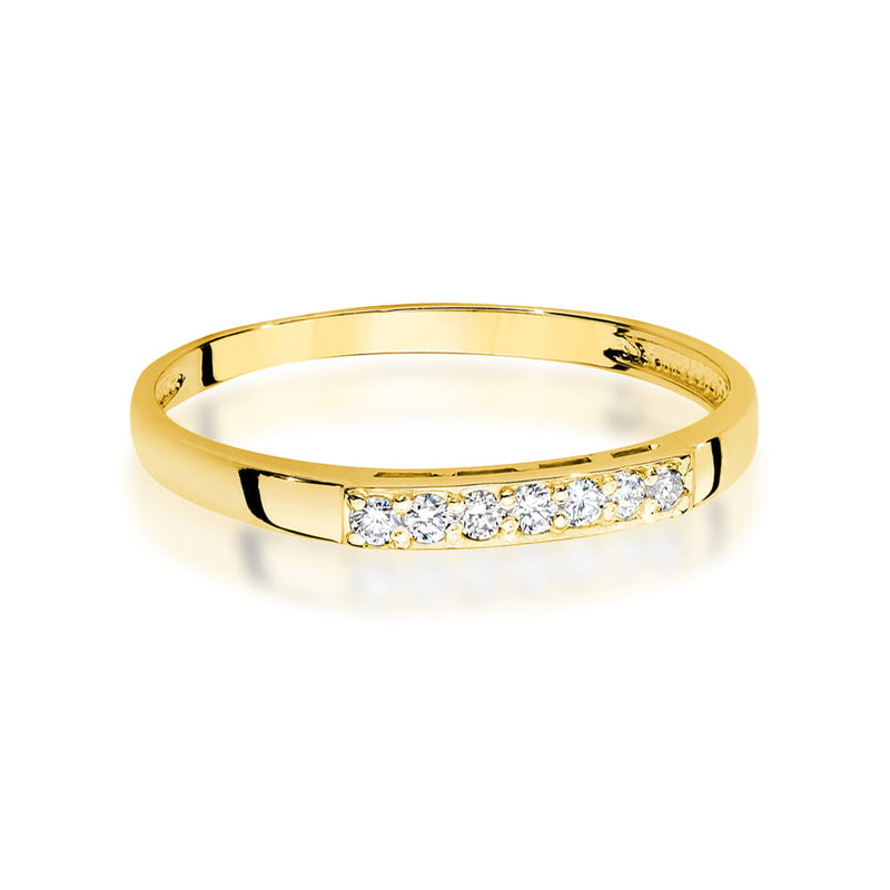 Inel Aur 14K cu Diamante Naturale 0.10 ct, imaginea 2 din 12
